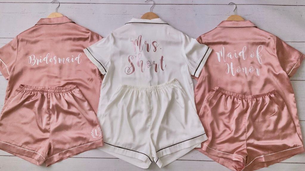 LylaClothing Bridal Personalized Pajamas Set