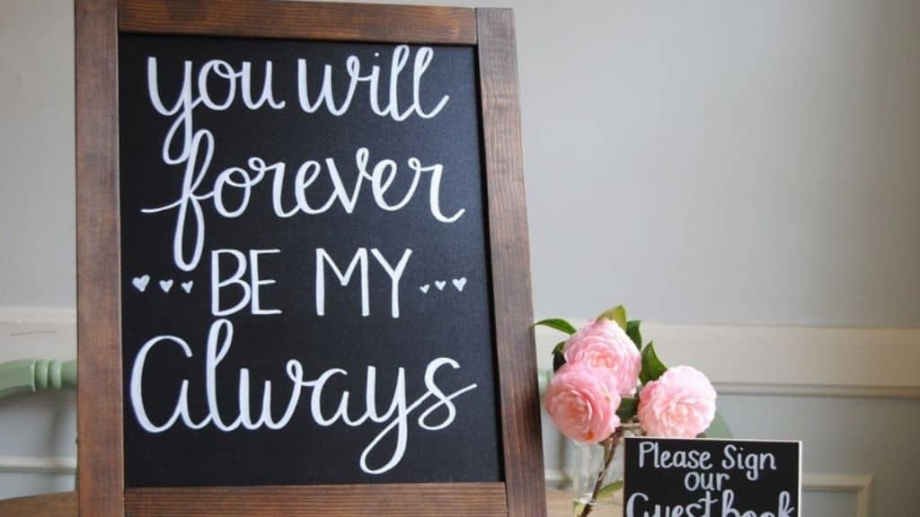 20" Solid Wood Chalkboard Easel