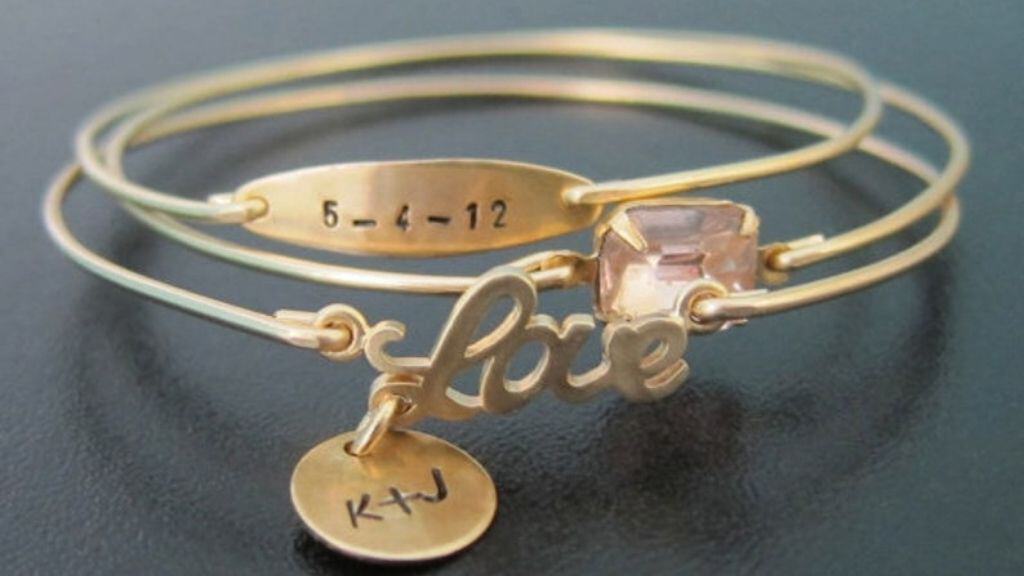 The Wedding Band Bangle Bracelet Set