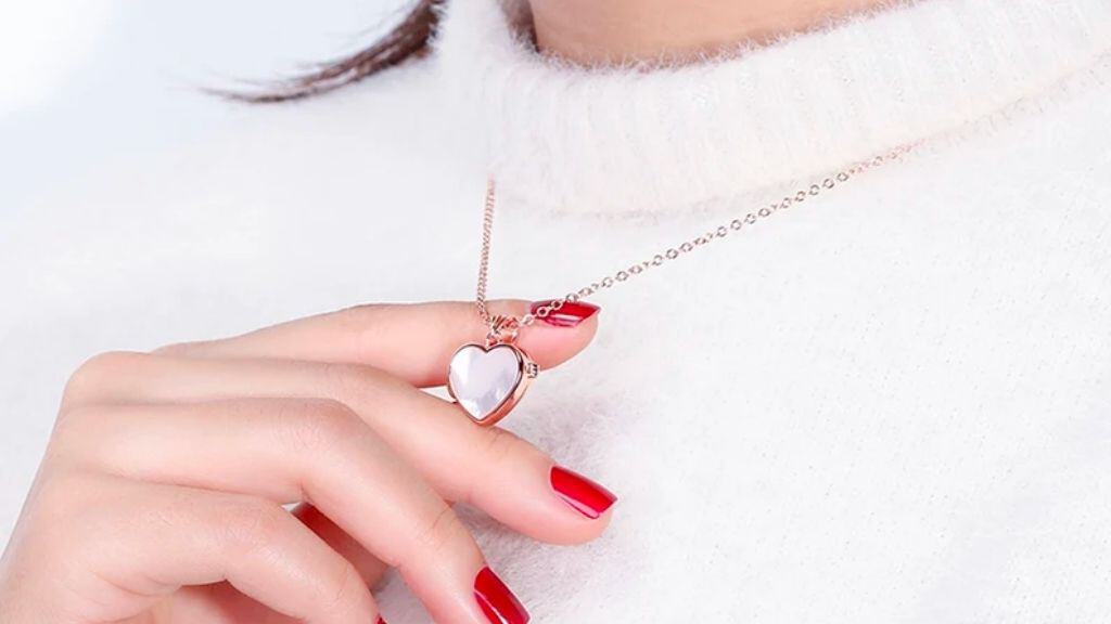 Butterfly and Love Heart Minimalist Necklace