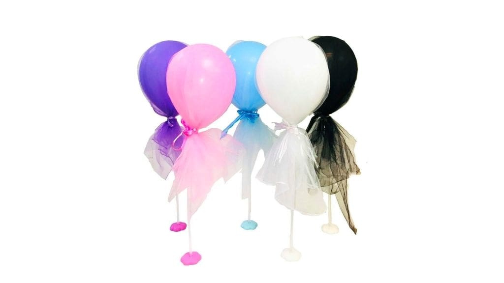 12" Wedding Party Balloon with Tulle Panel