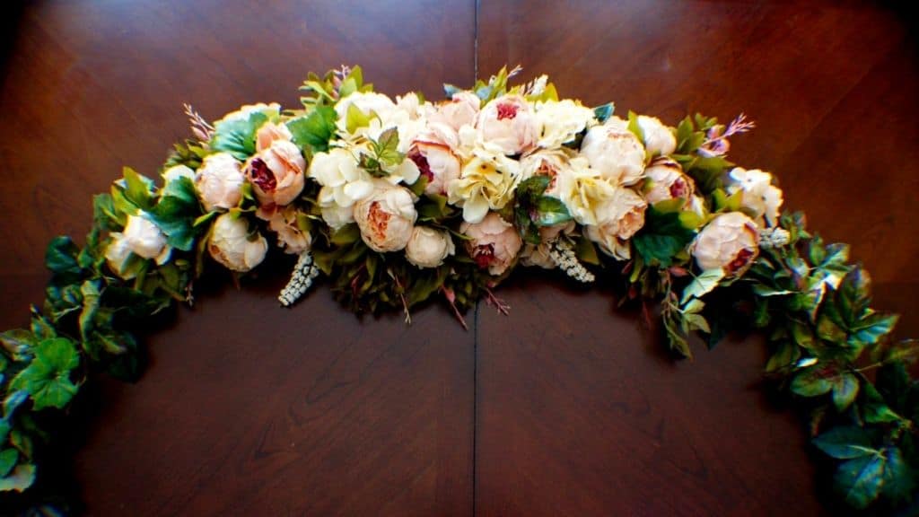 Elegant Wedding Arch Swag