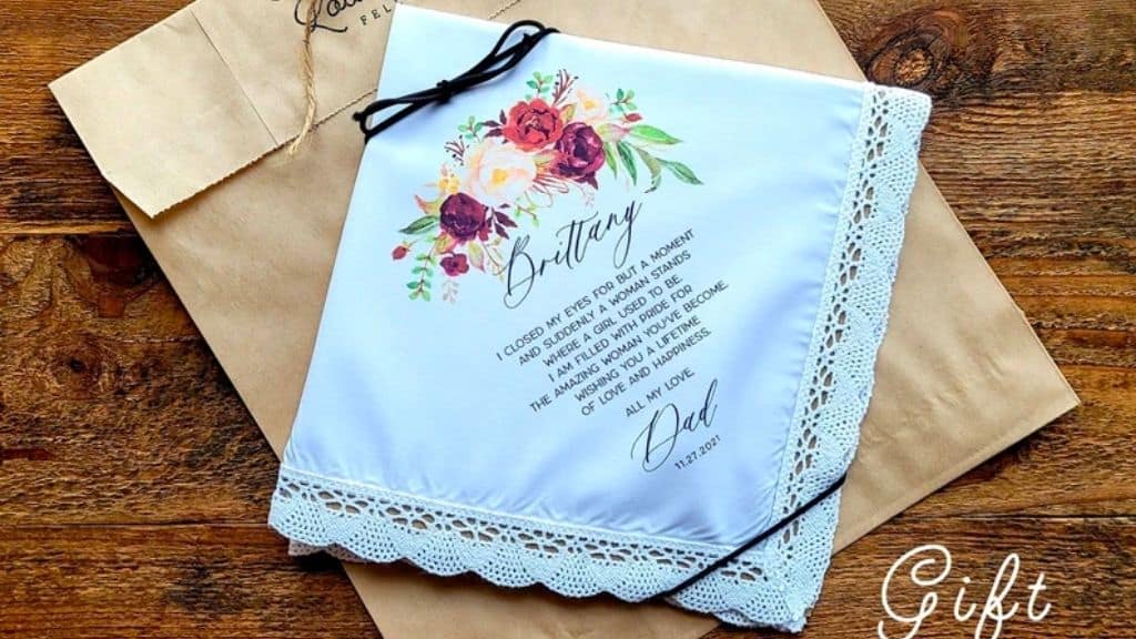 I Choose You Personalized Wedding Handkerchief