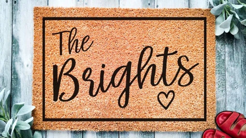 Welcome Doormat with Coir Front