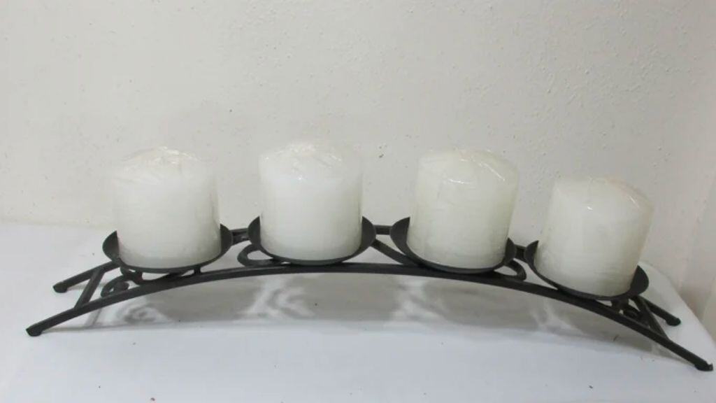 Wrought Iron Candelabra Fireplace Insert