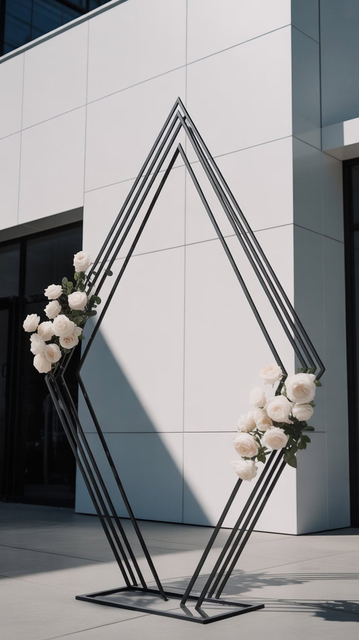 a photograph of a striking geometric