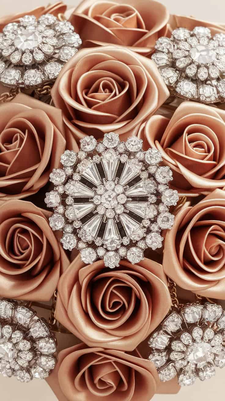 a photorealistic image of a brooch bouqu p9JotvcDTee63gp6C6omOQ 6doDpPGvQtS 21haKppGPg