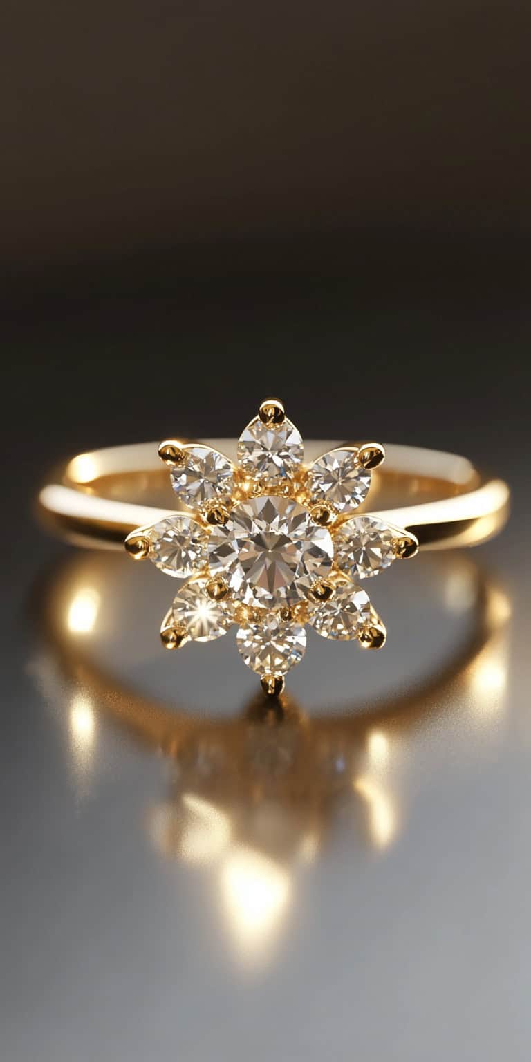 jakecain7 A photorealistic image of a minimalist diamond clus 5f312737 e690 43c7 b4e2 6eaeeeadd5de 1