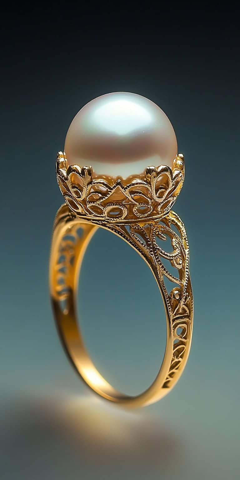jakecain7 A photorealistic image of a vintage 10K yellow gold 1b14bc0d db31 45dd 964b 3c4b0dc46b79 0