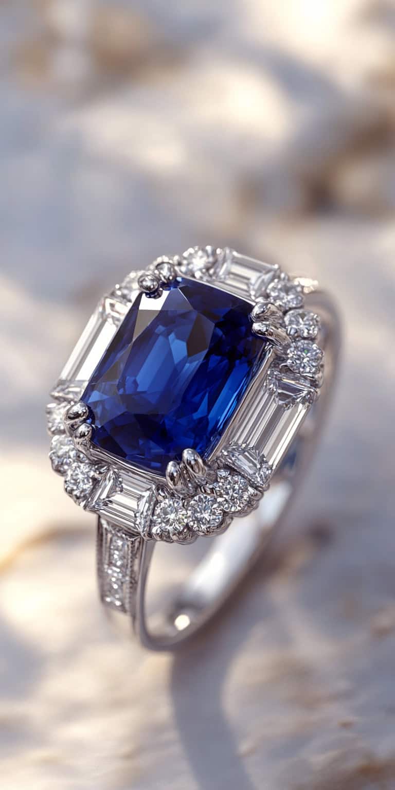jakecain7 A stunning photorealistic image of a Sapphire Bague e074e88c 9e2c 4c3a 85cf d517ac8f6bcb 0
