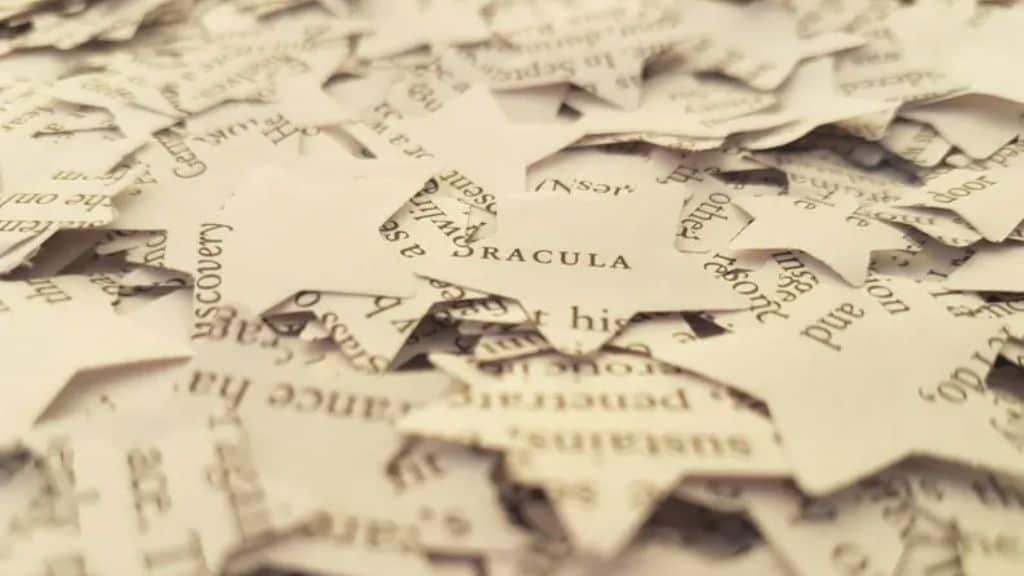 Dracula Book Wedding Confetti