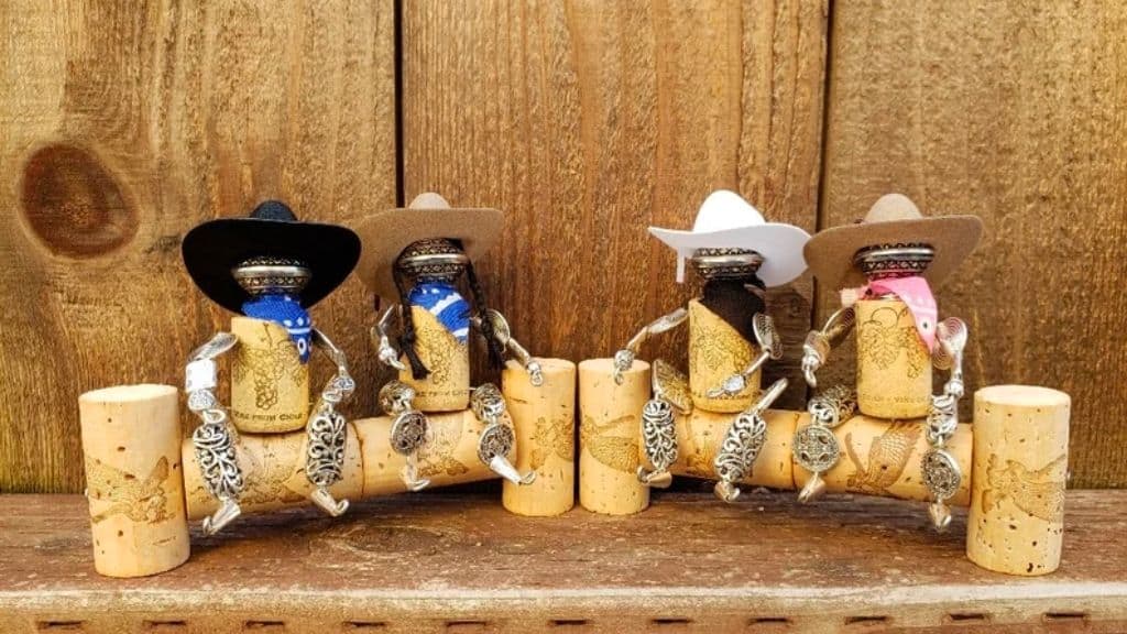 Corkies Cowgirl Wine Cork Figurine