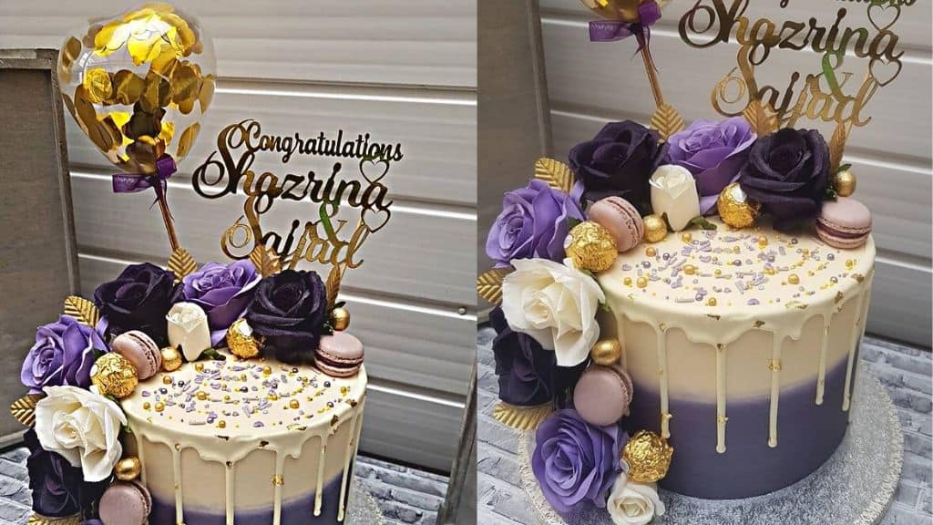 Balloon Confetti Cake Topper Set