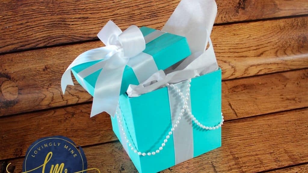 Blue Favor Boxes