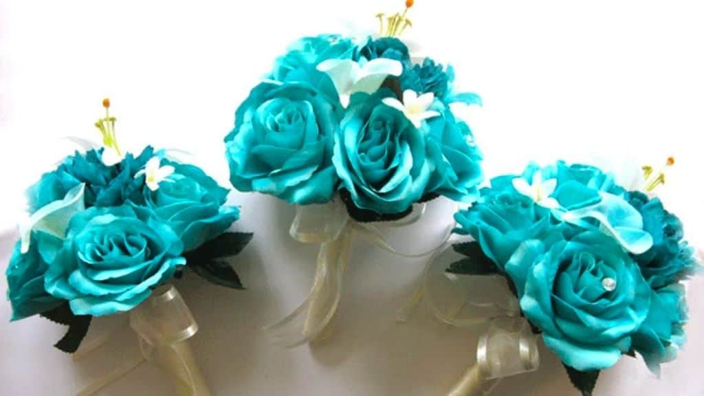 Ivory Satin Silk Wedding Bouquet