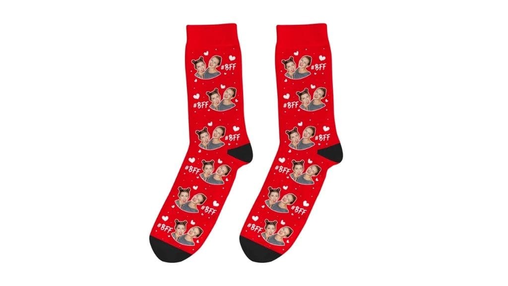 Custom Best Friend Photo Socks