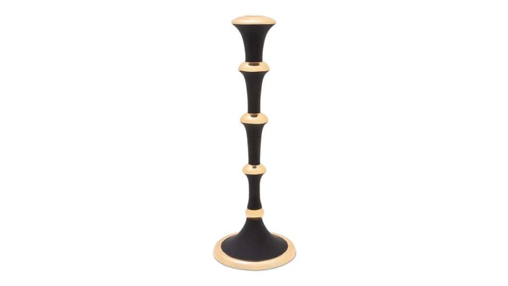 Black and Gold Elegant Candlesticks
