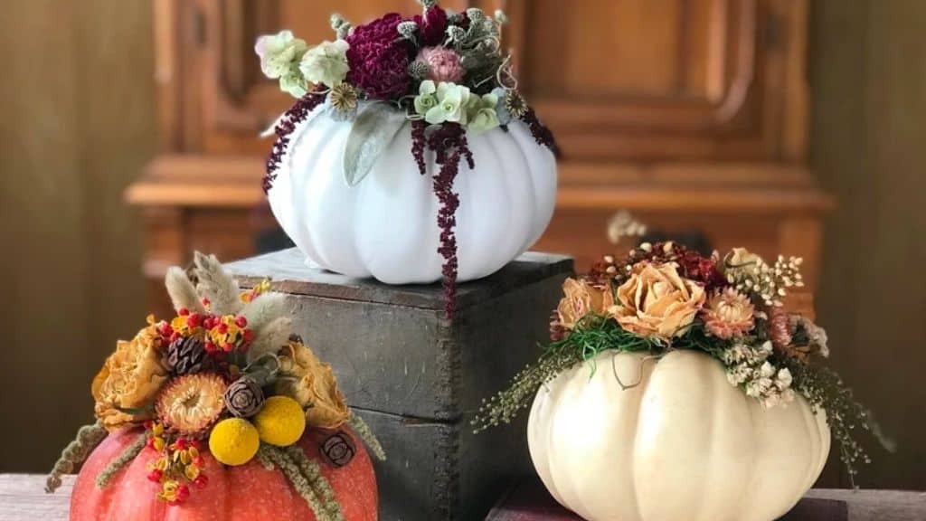 Halloween Pumpkin Floral Centerpiece