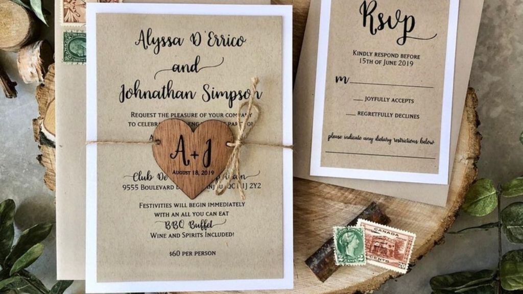 Rustic Country Wedding Invitation