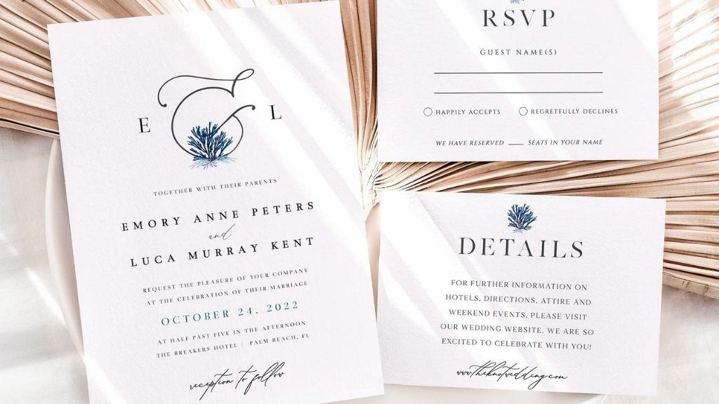 Destination Beach Wedding Invitation Suite