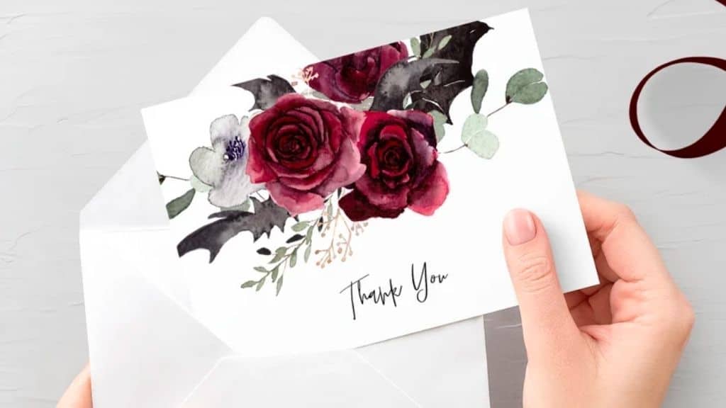 Halloween Gothic Wedding Invitation Template