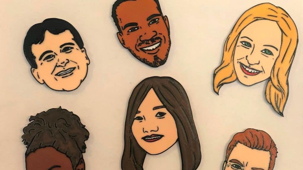 Myface Custom Portrait Magnets