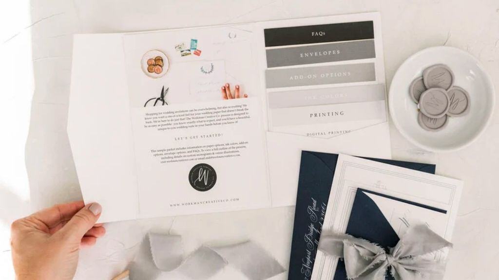 Custom Venue Illustration Wedding Invitations