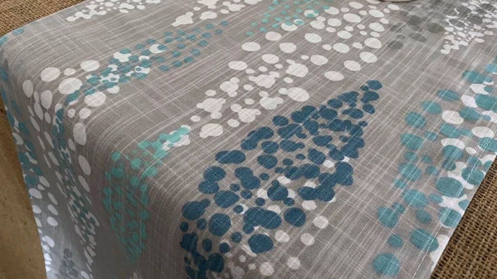 Teal Aqua Blue Table Runner