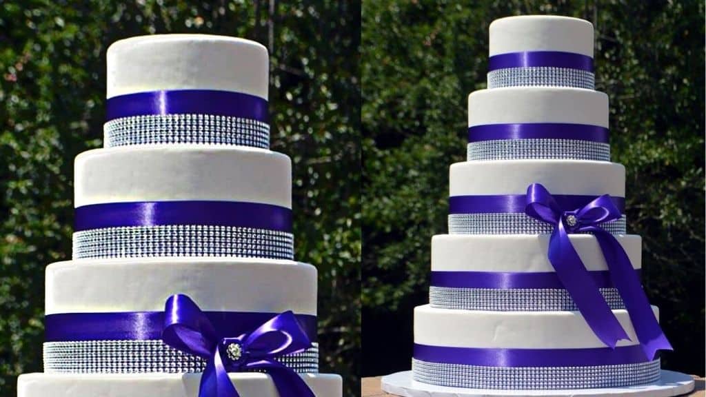 Faux Wedding Cake with Edible Insert Slot