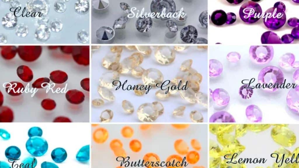 DIAMOND Confetti in Various Colors and Sizes