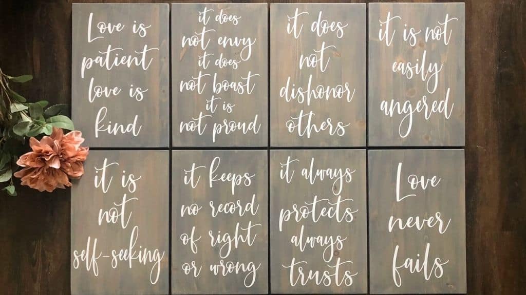 Wedding Aisle Signs - Set of 8