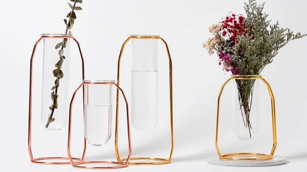 Sturdy Iron Flower Vase