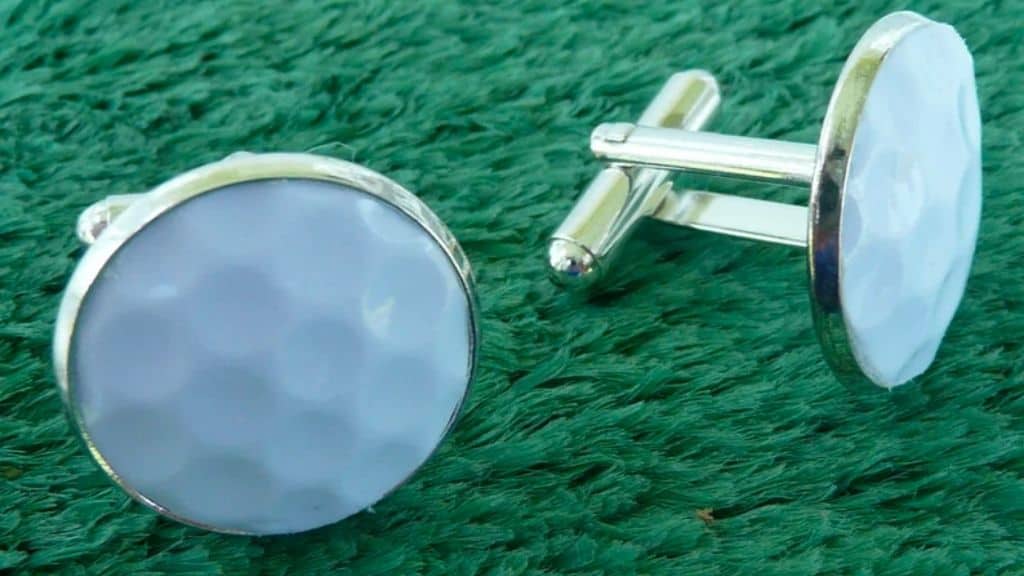 Handcrafted Real Golf Ball Cufflinks
