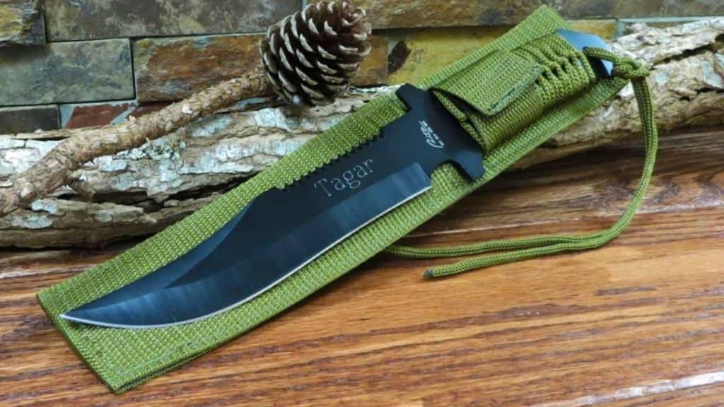 Personalized Green Military Hunter Knife