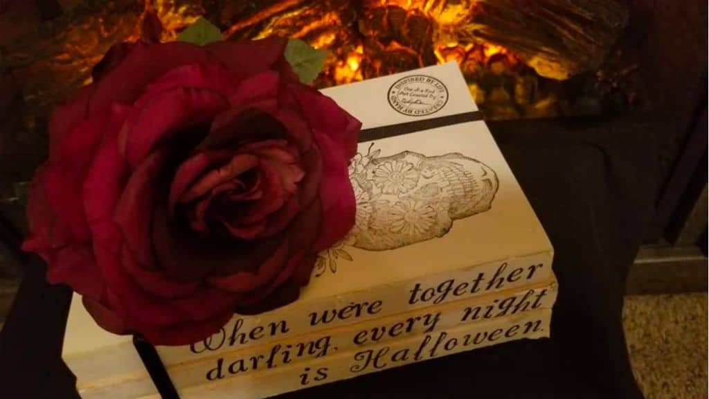 Addams Family Halloween Book Decor