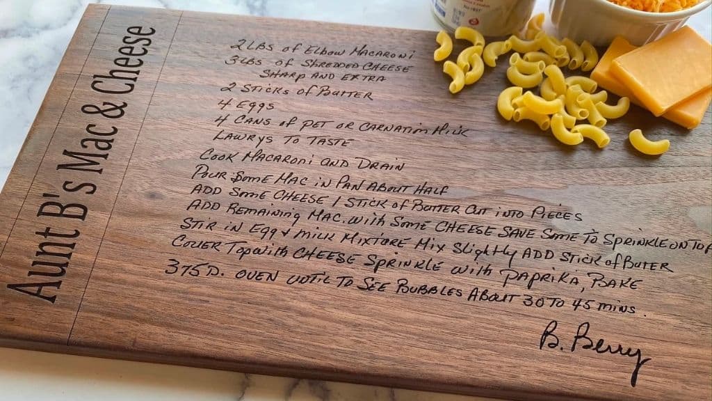 Cherry Personalized Recipe Cutting Board