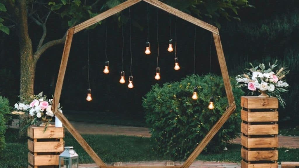 7ft Wooden Wedding Arch Stand