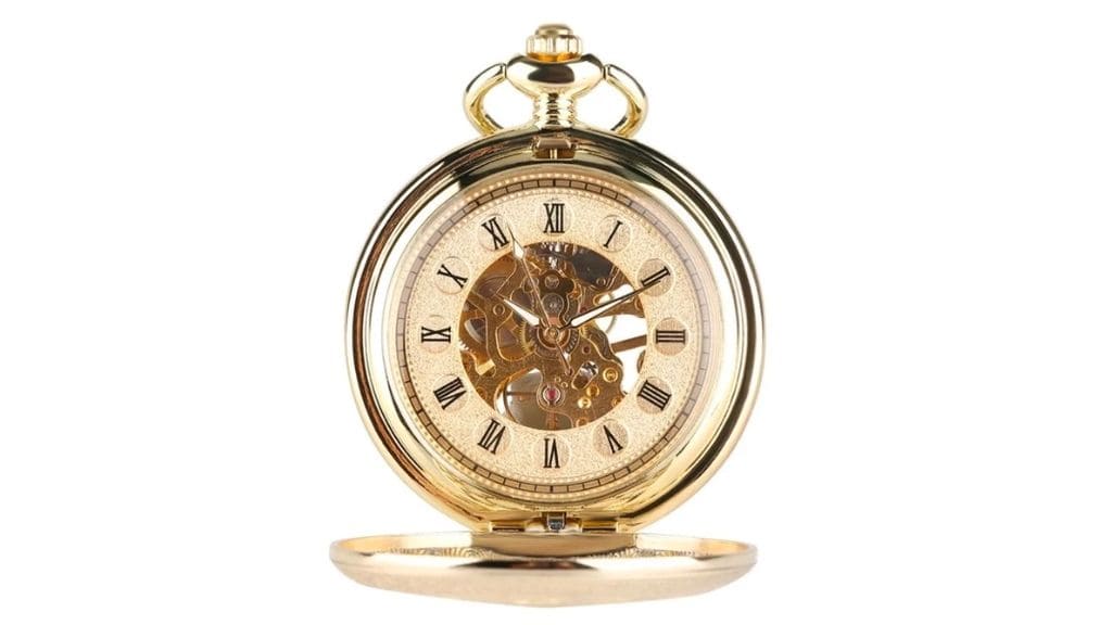 Luxury Gold Mechanical Pocket Watch