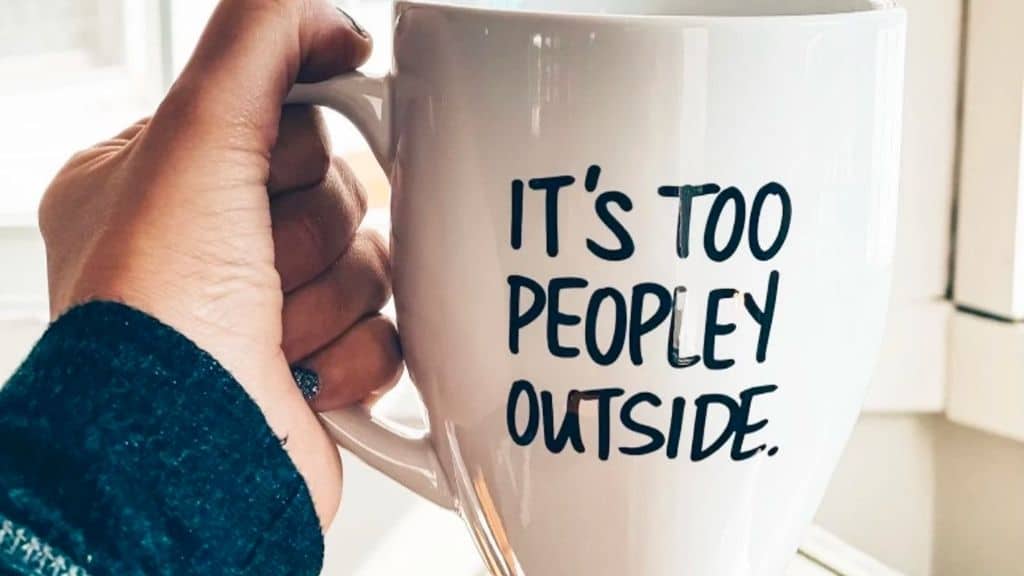 Introvert Hand-Drawn Mug