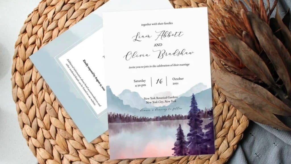 Editable Wedding Invitation Template