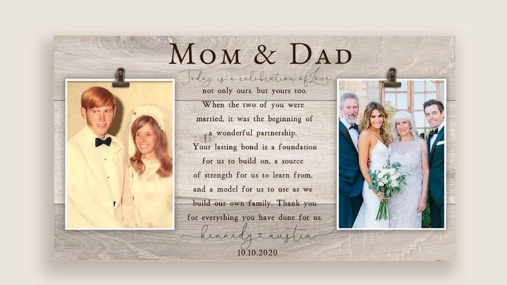 15x8 Inch Two-Photo Wedding Frame