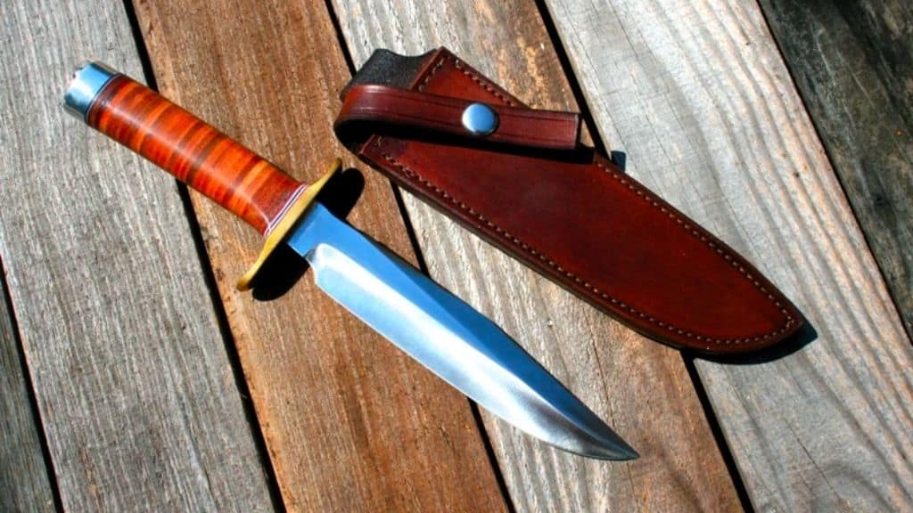 Leather Sheath for 7" Fixed Blade Knife