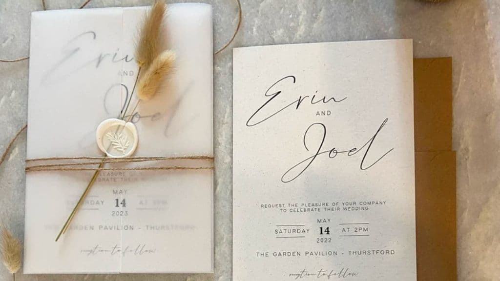 Luxury Bunny Tails Wedding Invitations