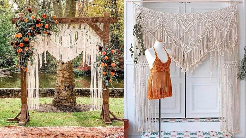 Handmade Macrame Wedding Backdrop