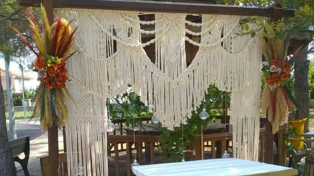 Macrame Altar Wedding Backdrop