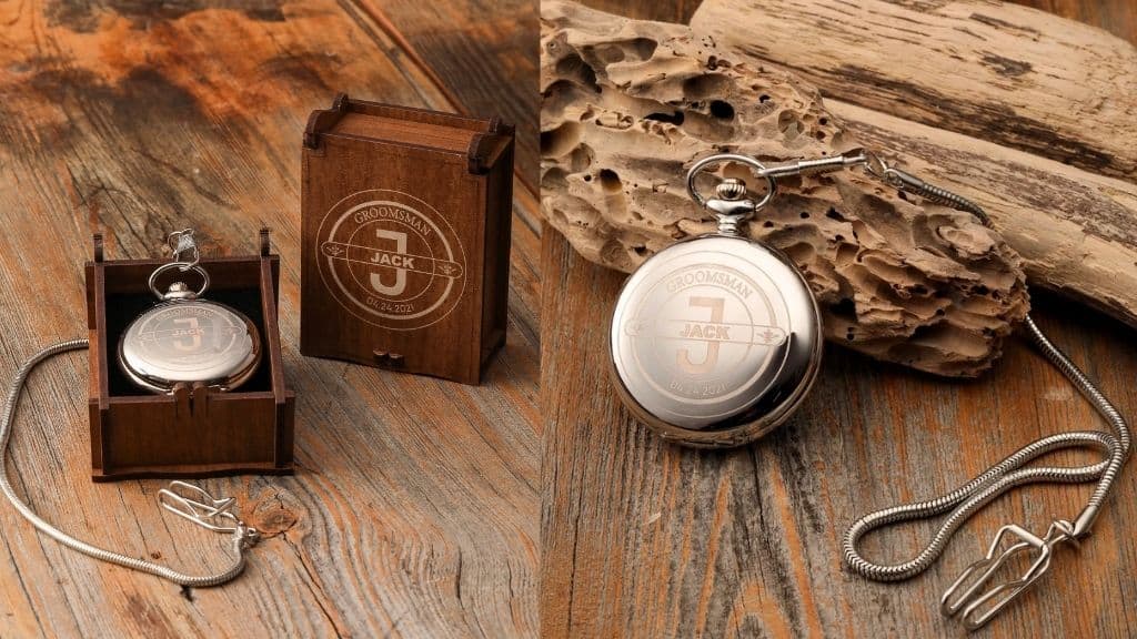 Classic Pocket Watch Gift for Groomsmen