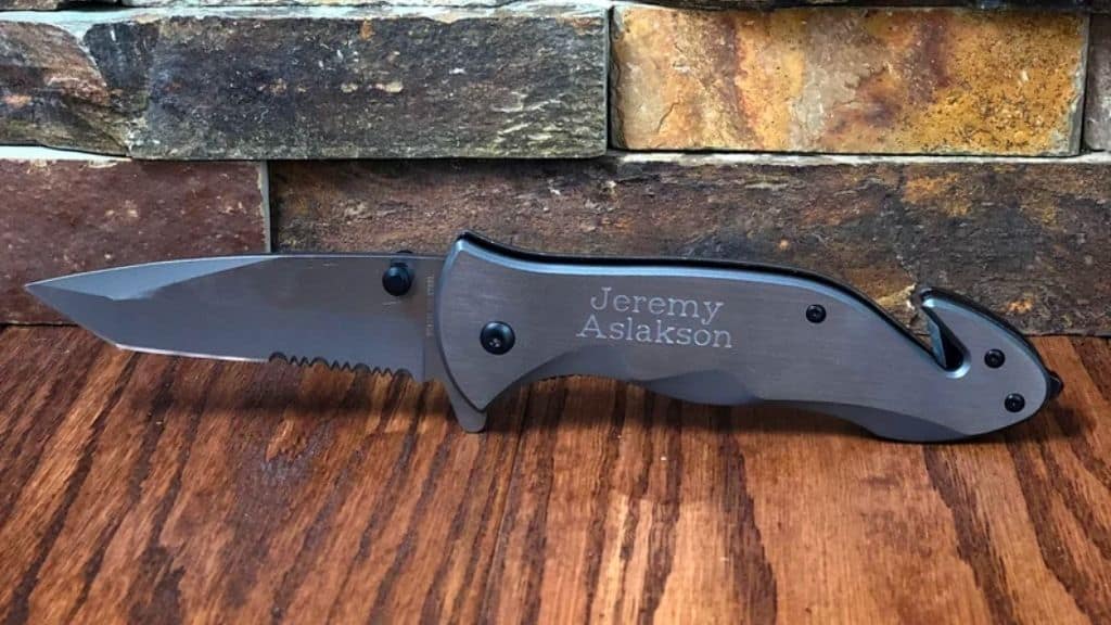 Monogrammed Tactical Pocket Knife