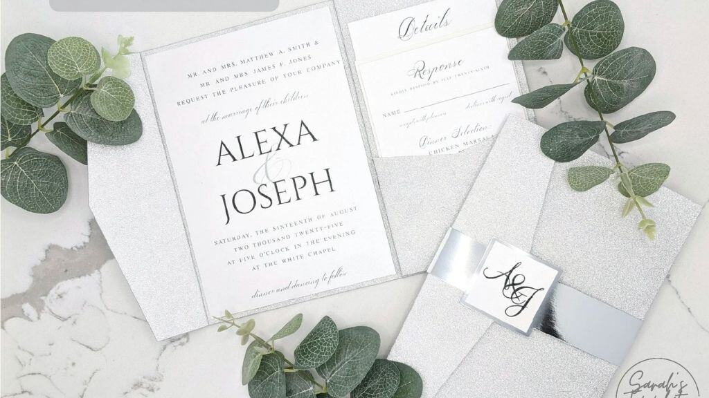 DIY Wedding Invitation Pocket Trifold Envelope