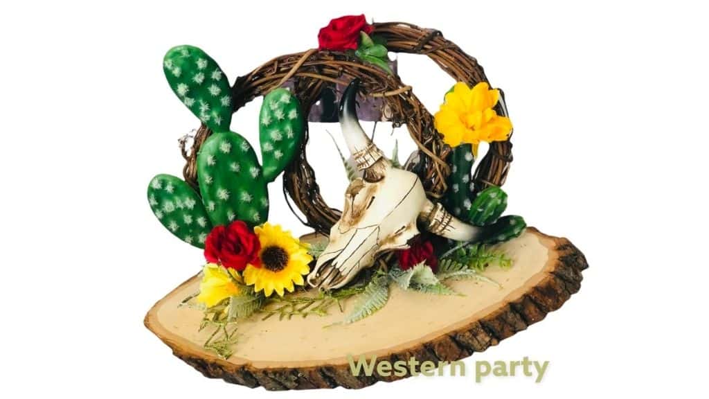 Handcrafted Western Table Centerpiece