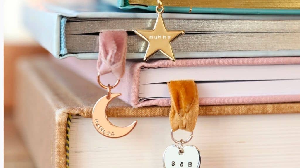 Personalized Charm and Ribbon Bookmark